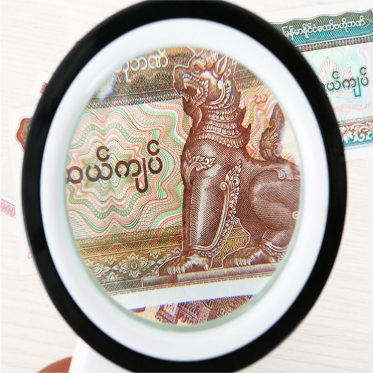 Kính Lúp siêu tiện ích. Kính lúp cầm tay có đèn Led phóng đại 30 lần K2288-85