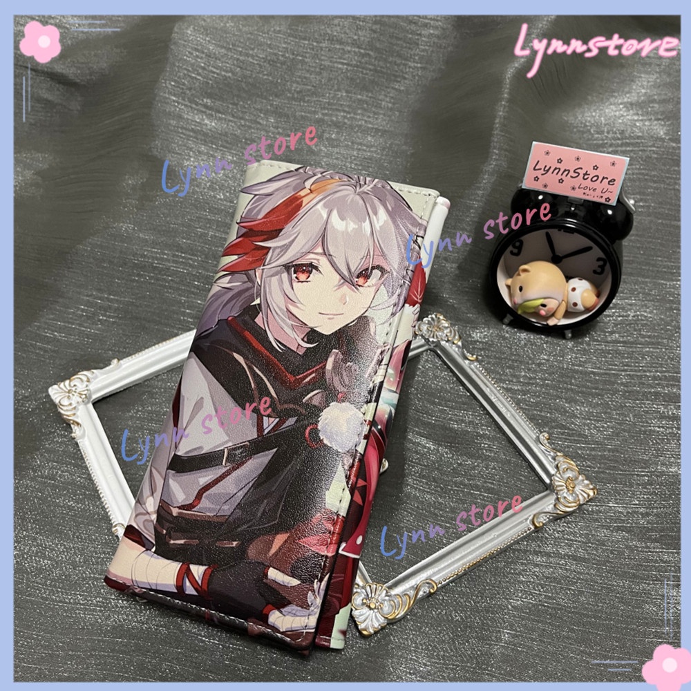 Ví dài Genshin Impact Kaedehara Kazuha Raiden Shogun Barbara Fischl Ví da PU Clutch