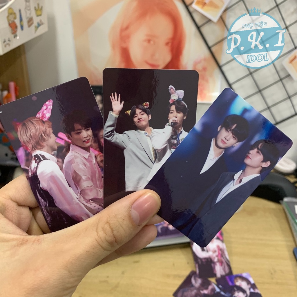 Sưu Tầm - Bộ 18 Card Đôi V x JungKook Siêu Nét - Thích Hợp Làm QUÀ TẶNG ĐẶC BIỆT