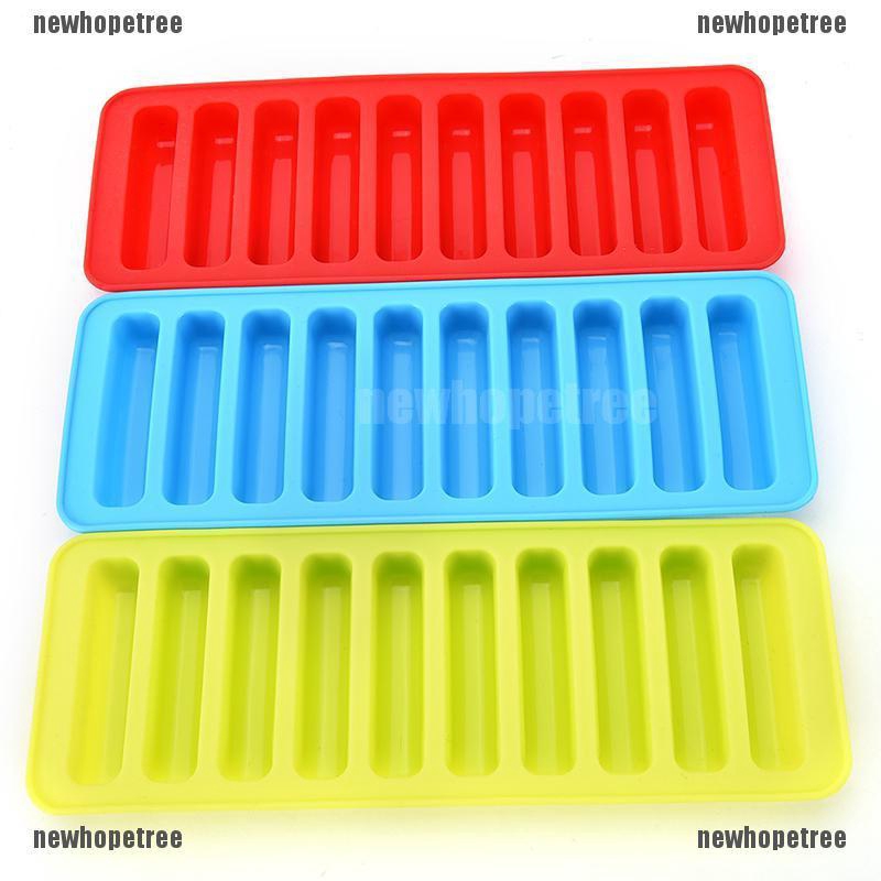 Khuôn silicon làm bánh kẹo nước đá hình thanh ống tiện dụng