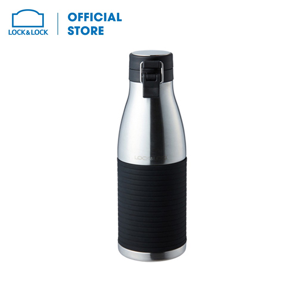 [Mã LIFEHL25 giảm 10% đơn 350K] Bình giữ nhiệt bằng thép không gỉ Lock&amp;Lock Cylinder Bottle 430ml [LHC4145SLV]