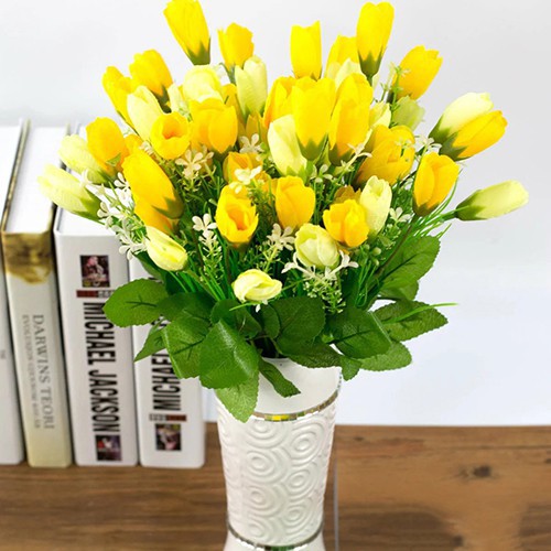 1 bó 15 bông tulip giả