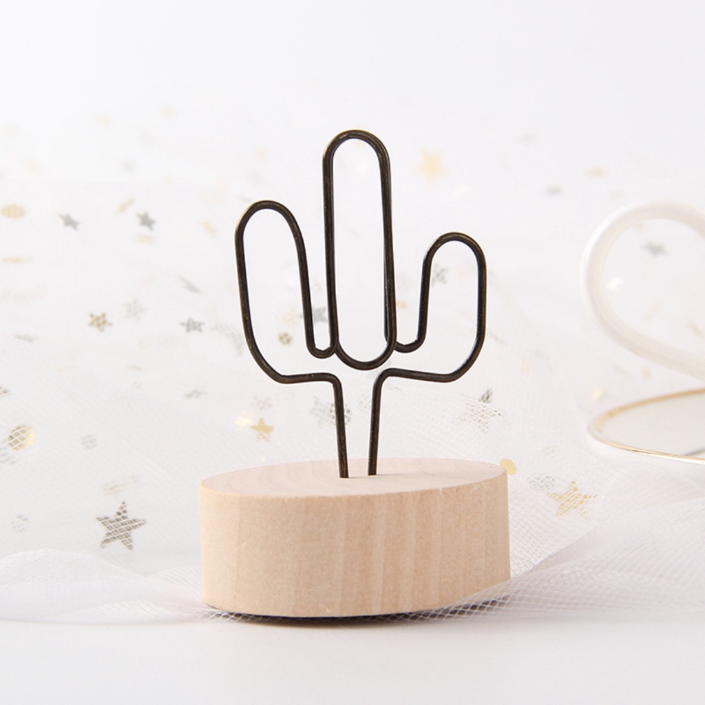 Kẹp ảnh để bàn đế bằng gỗ tròn nhiều hình đáng yêu, kẹp cardvisit, note, quà tặng ý nghĩa, trang trí Kho album ảnh AnVy