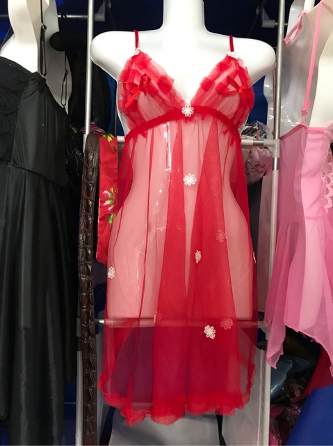 Sale 86k Đồ Ngủ Siêu Mỏng Ren Mưa Tuyết Đỏ ( ảnh thật cuối) | BigBuy360 - bigbuy360.vn