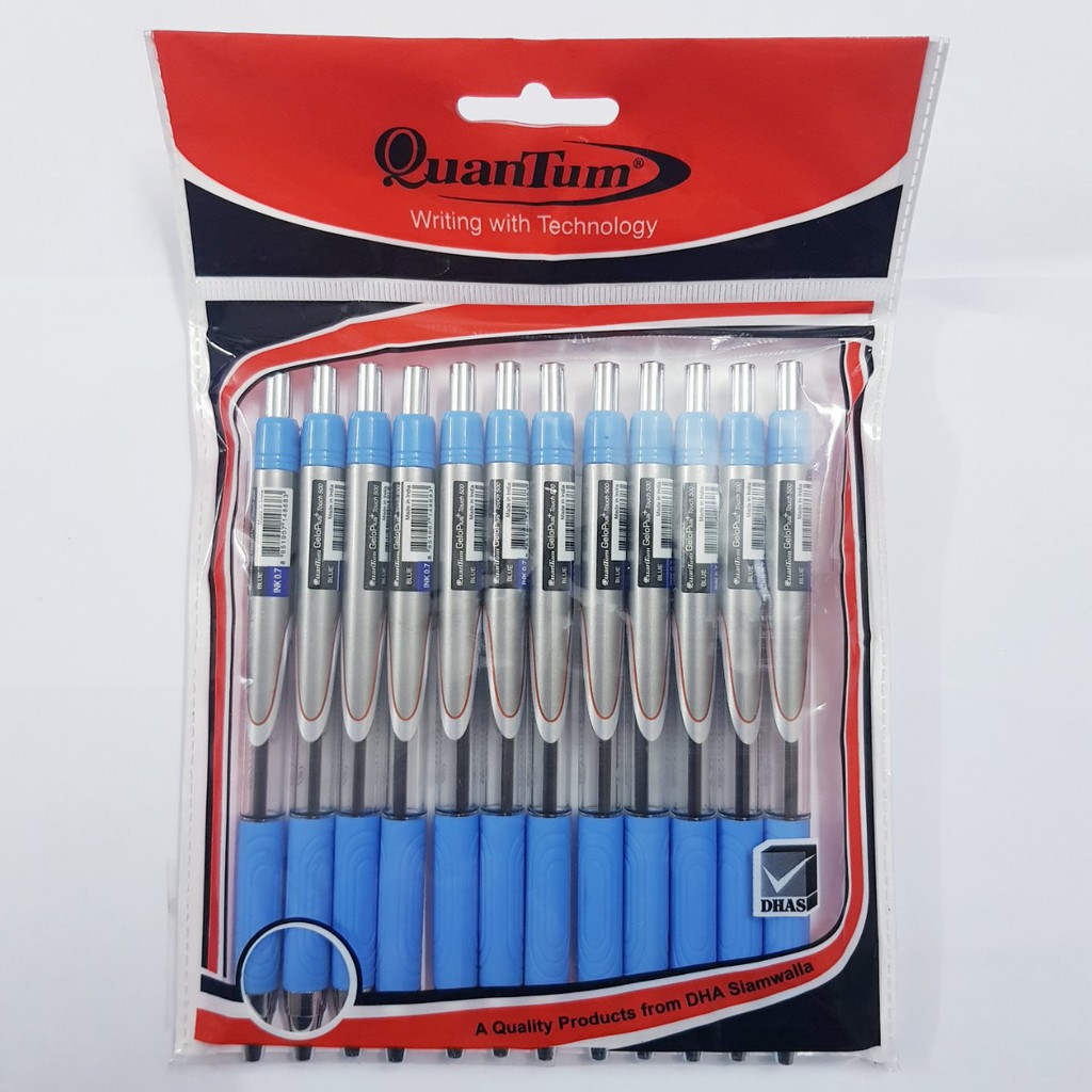 🐧 Bút bi xanh Quantum Touch 500 - 0.7  - Thân bút nhiều màu sắc