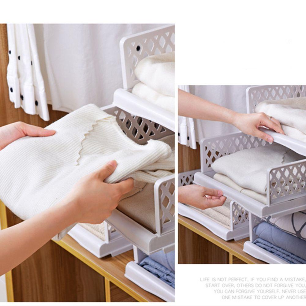 Hộp Đựng Đồ Dạng Gập Chia Ngăn Tiện Dụng Cho Tủ Quần Áo