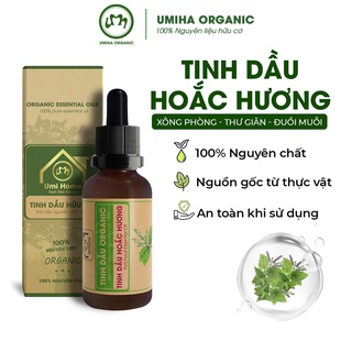 Tinh dầu Hoắc Hương hữu cơ UMIHOME nguyên chất - Dùng khử mùi, vi khuẩn và nấm mốc, giúp thư thái và ngừa mụn hiệu quả