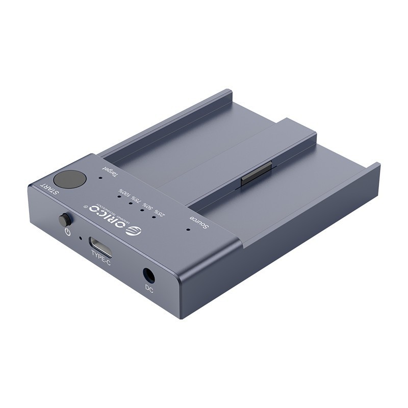 Đế ổ cứng 2 khe cắm SSD ORICO M2P2-C3-C-GY NVME M.2 Tốc độ 10Gbps.
