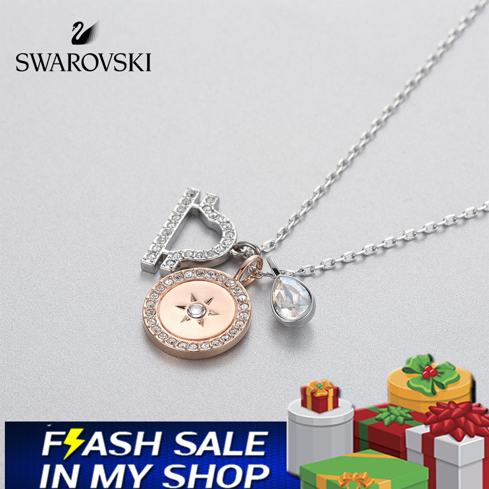 FLASH SALE 100% Swarovski Dây Chuyền Nữ ZODIAC Mười hai Chòm sao Thiên Bình FASHION Necklace trang sức đeo Trang sức