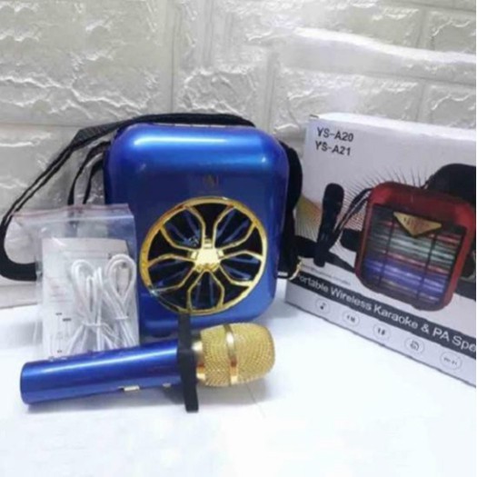 Loa KARAOKE MINI A20 Kiêm loa trợ giảng bluetooth tặng 1 micro không dây