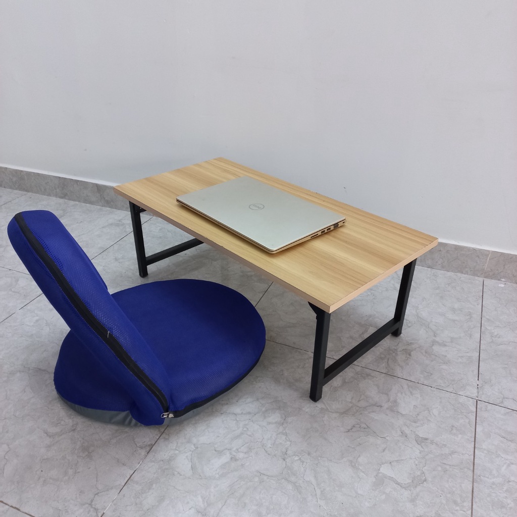 Bàn làm việc ngồi bệt gấp gọn, chân sắt sơn tĩnh điện ,làm bàn ăn , bàn học,làm việc,  .....xếp gọn tiện lợi...