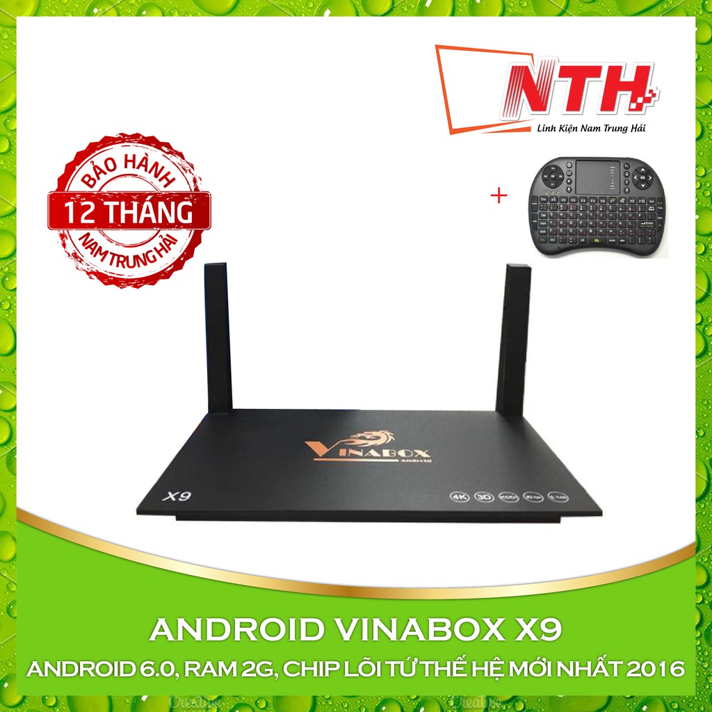 [Mã 159ELSALE hoàn 7% đơn 300K] [NAM TRUNG HẢI] Android TV Box Vinabox X9 + PHÌM KHÔNG DÂY