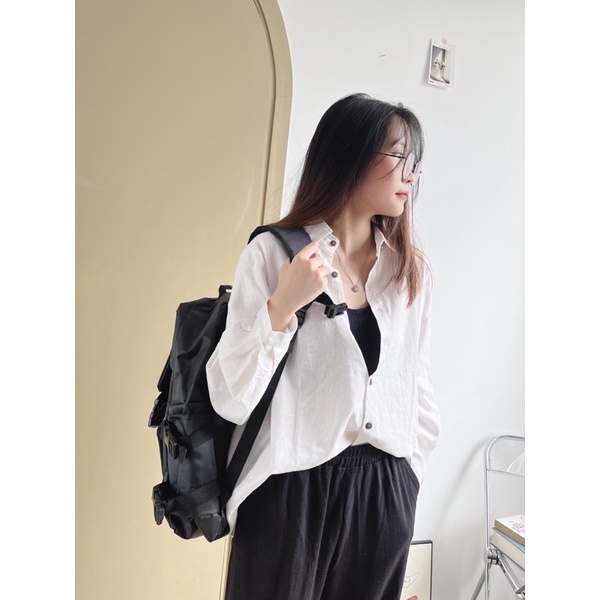 ÁO  SƠMI LINEN DÀI TAY TRƠN