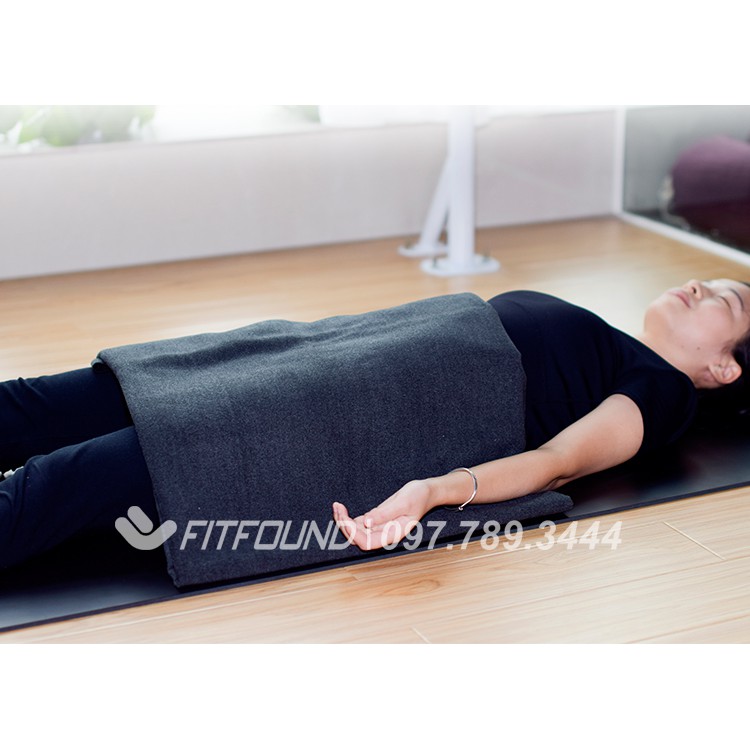 Chăn tập Iyengar yoga lông cừu cao cấp không xù