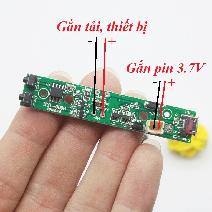 Mạch sạc pin 3,7v có nút điều chỉnh điện áp