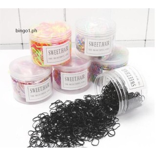 Set 500 dây thun buộc tóc nhiều màu sắc dùng một lần tiện lợi