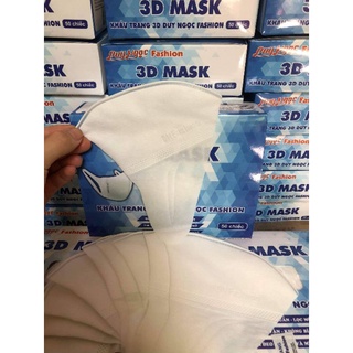 Khẩu trang 3D mask (Hộp 50chiếc)- Màu trắng