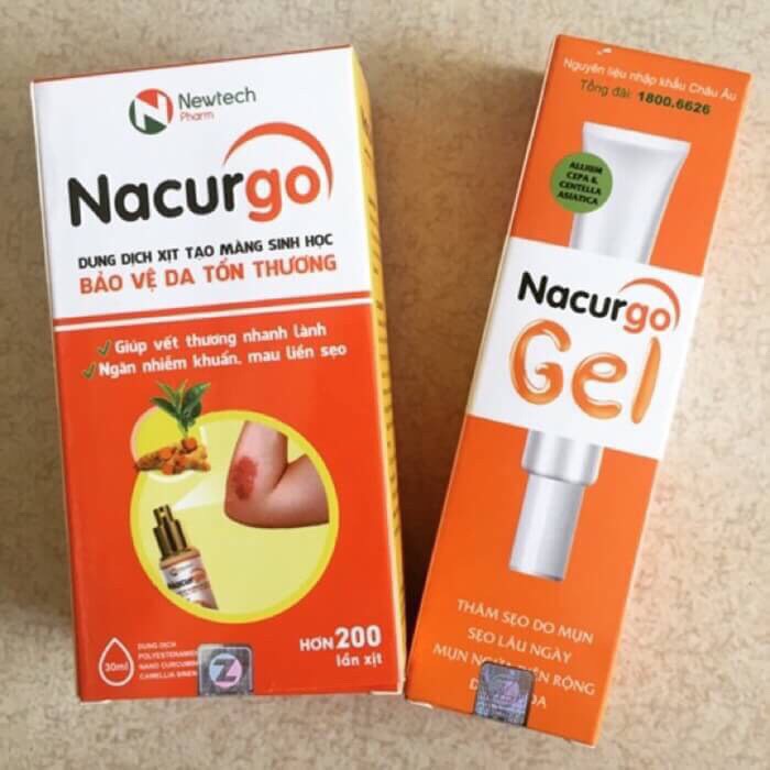 ❤ Nacurgo Gel - Đánh Bay Thâm Sẹo Mụn, Chặn Đứng Viêm Nang Lông (Tuýp 20g)