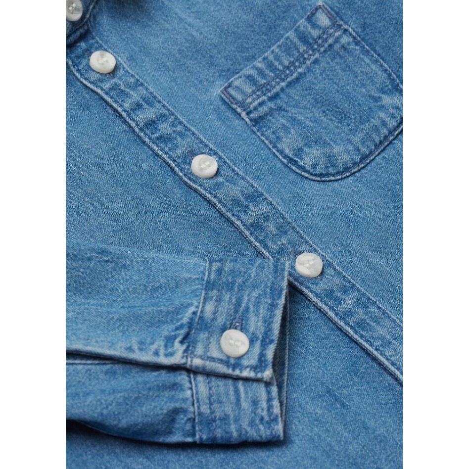 Áo sơ mi jean bò HM cho bé trai 8-18kg - Lagim House