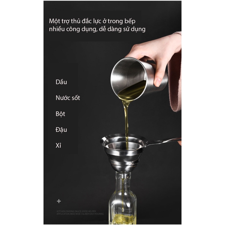Phễu lọc đa chức năng, cho trà, cà phê, dầu, bột, nước sốt, đậu nành, chất  liệu thép không gỉ - LOKING