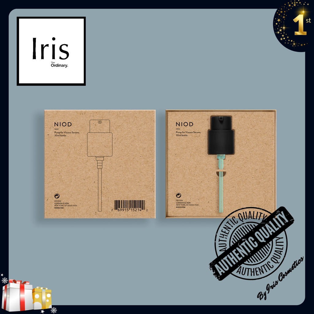 (BILL CANADA) Phụ kiện ống Pump Dropper - The Ordinary., Muỗng Stainless Steel Spoon (S) và Ống Pump (P) - NIOD