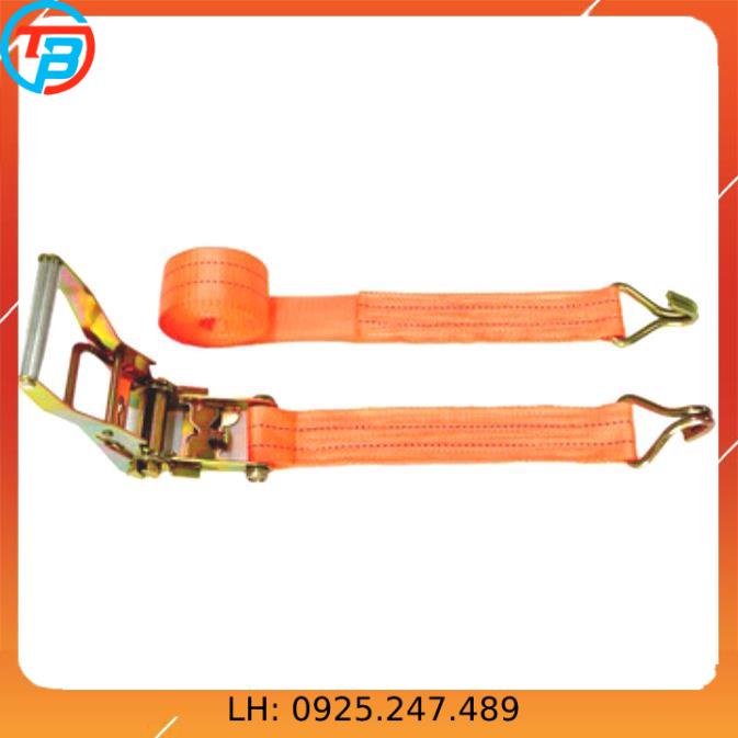 Dây cảo chằng hàng tăng đơ bản 35mm, Có Móc J, dài 1m-8m, tải trọng 2 tấn, chất liệu 100% Polyeter cường lực siêu bền