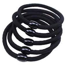 Combo 100 buộc tóc đen trơn giá sỉ