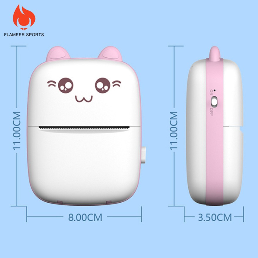 Máy In Nhiệt Thể Thao Mini Bỏ Túi Màu Xanh Lam 57x30mm