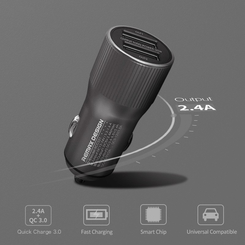 Củ sạc điện thoại trên ô tô 2 cổng Cốc sạc xe ô tô 2 cổng USB, ổ cắm củ sạc điện thoại ipad trên xe hơi, Tẩu sạc xe hơi