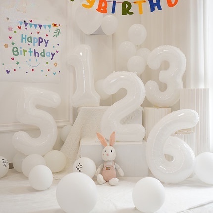 Bong bóng hình chữ số 0-9 trang trí tiệc tùng 32inch
