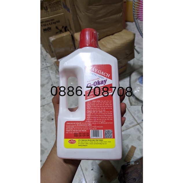 Tẩy xi măng,Sơn nước,tẩy bồn cầu Gokay 900ml