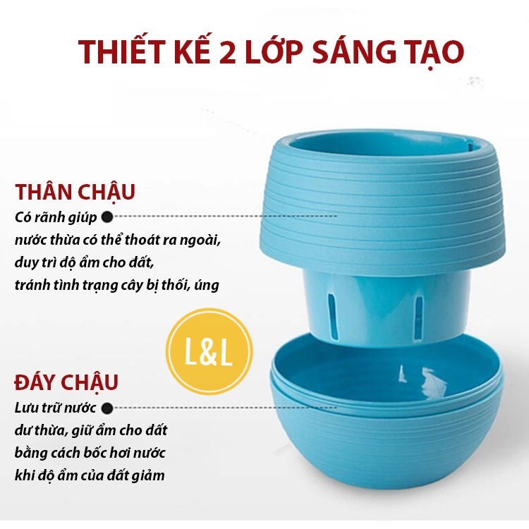 Chậu cây, chậu hoa  nhựa nhiều màu sắc trang trí nhà cửa văn phòng, bàn làm viêc, phòng khách siêu bền đẹp