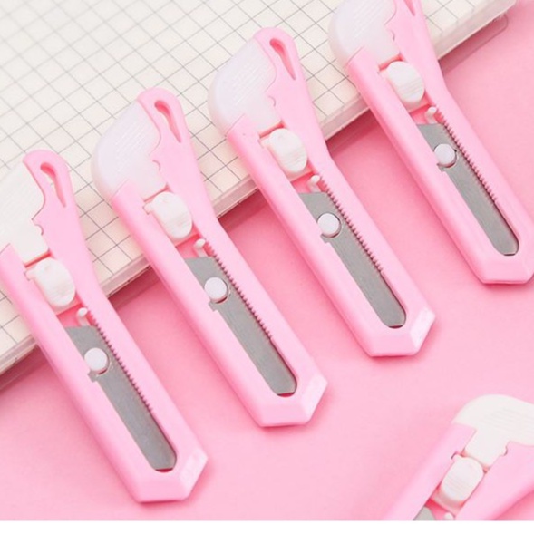 Dao Dọc Giấy Mini Màu Hồng Kẹo Ngọt Siêu Đáng Yêu Molangshop