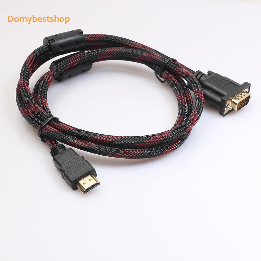 Cáp chuyển đổi đầu hdmi sang vga 15 chân với cáp âm thanh usb cho hdtv