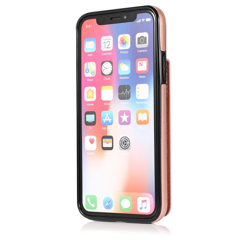 Ốp điện thoại da phối nắp lật dạng ví kiêm giá đỡ cho iPhone XS Max XR 7 Plus 8 Plus 6S Plus 6 Plus SE2 2020