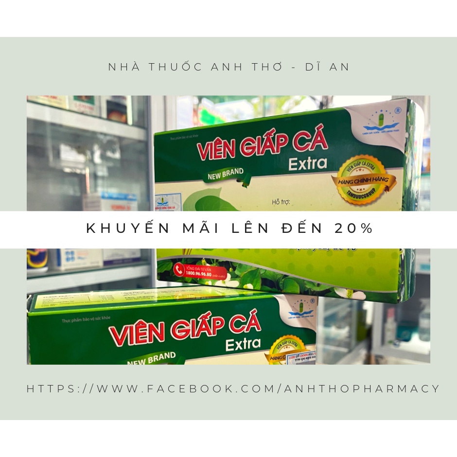 VIÊN GIẤP CÁ HD EXTRA - GIẢM TÁO BÓN VÀ TRĨ
