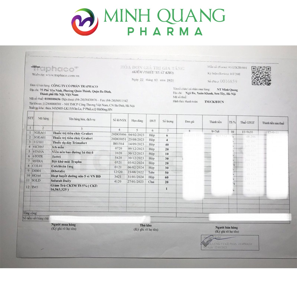 Viên uống TOTTRI của Traphaco tốt cho người bệnh trĩ hộp 30 viên