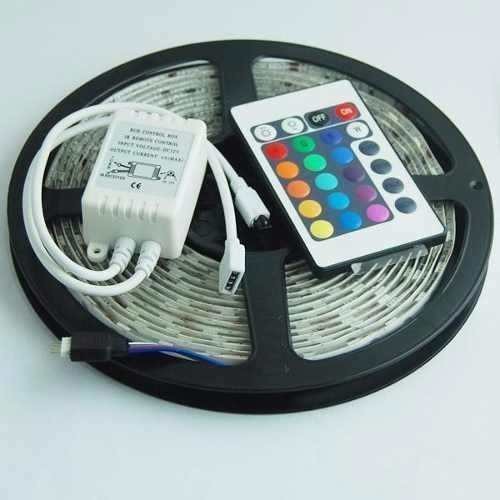 Combo Đèn LED Trang Trí Đủ Màu 5m 12V Có Keo Dán + Nguồn + Điều Khiển