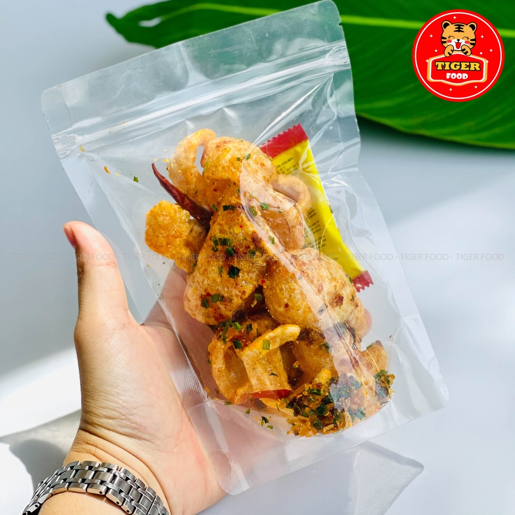 Da heo mắm tỏi GIÒN TAN ĐẬM VỊ TIGER FOOD Ăn vặt da heo chiên giòn tẩm vị đặc sản Sài Gòn