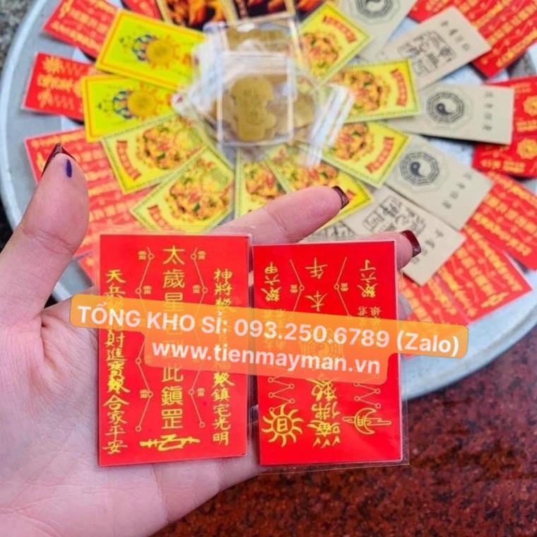 Thẻ Thái Tuế - Phù Thái Tuế Ép Plastic, Vật Phẩm Thái Tuế 7x5cm
