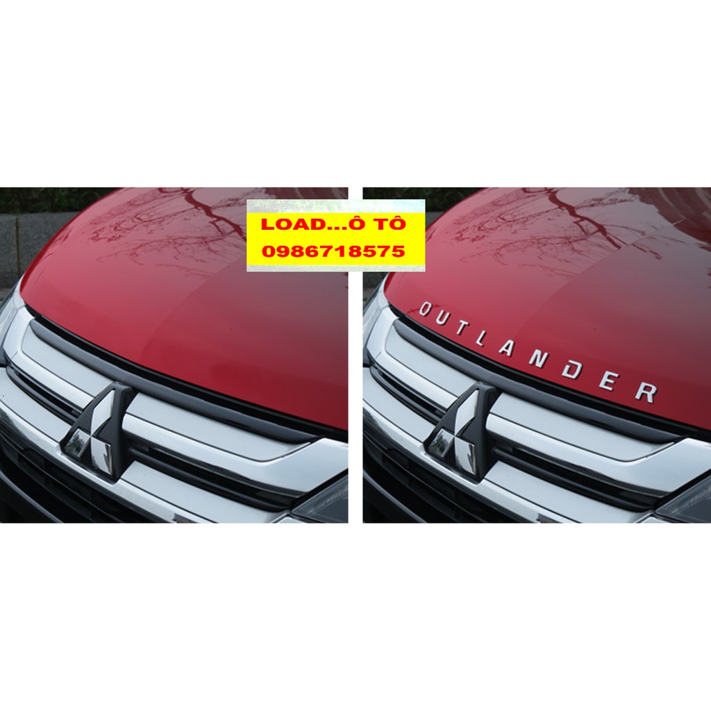Chữ Inox OUTLANDER dán cabo Mẫu Inox 304 Cao Cấp Nhất Thị Trường