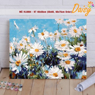 Tranh sơn dầu số hóa DAISY Tranh Hoa Cúc HL0064