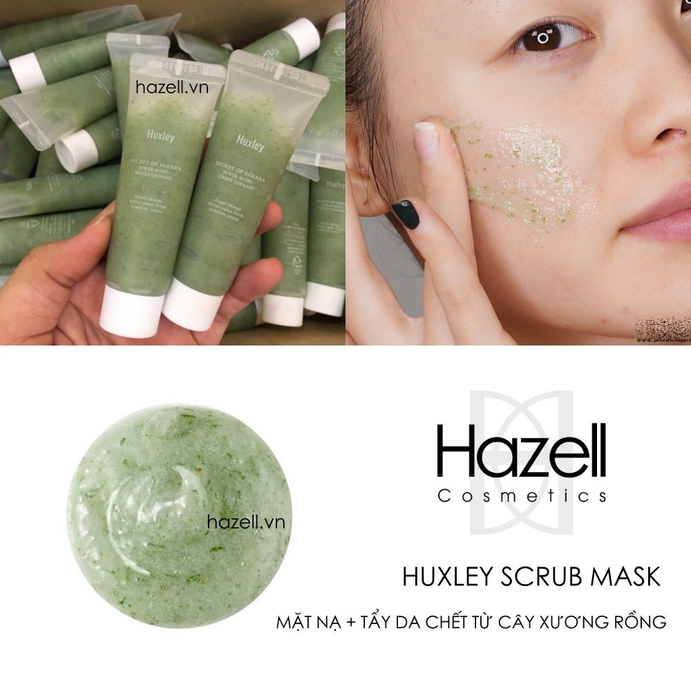 Tẩy Tế Bào Chết, Dưỡng Da Huxley Scrub Mask Therapy  Chiết Xuất Từ Xương Rồng 30g