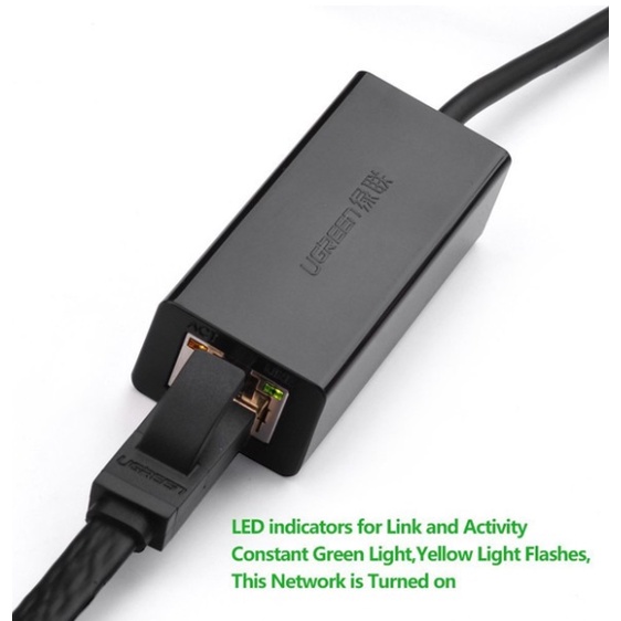 USB to LAN 3.0 chính hãng Ugreen UG-20256 tốc độ 10/100/1000Mbps