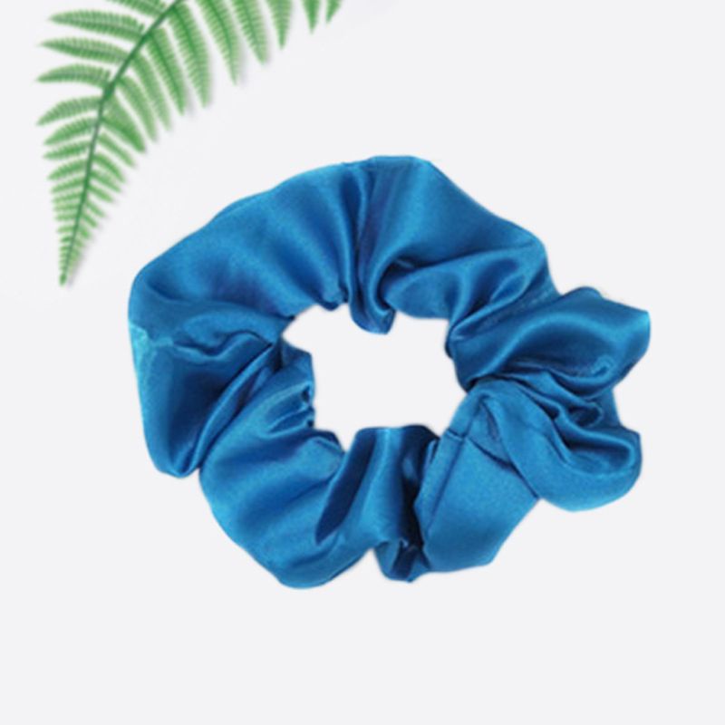 Set 20 Dây Cột Tóc Scrunchies Màu Trơn Dễ Thương Cho Nữ Giá Đỡ