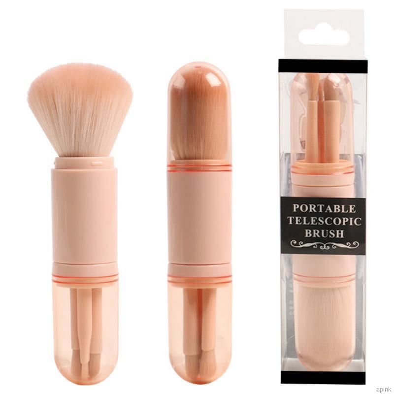 Cọ trang điểm 4 trong 1 có thể thu gọn tiện lợi chuyên dùng