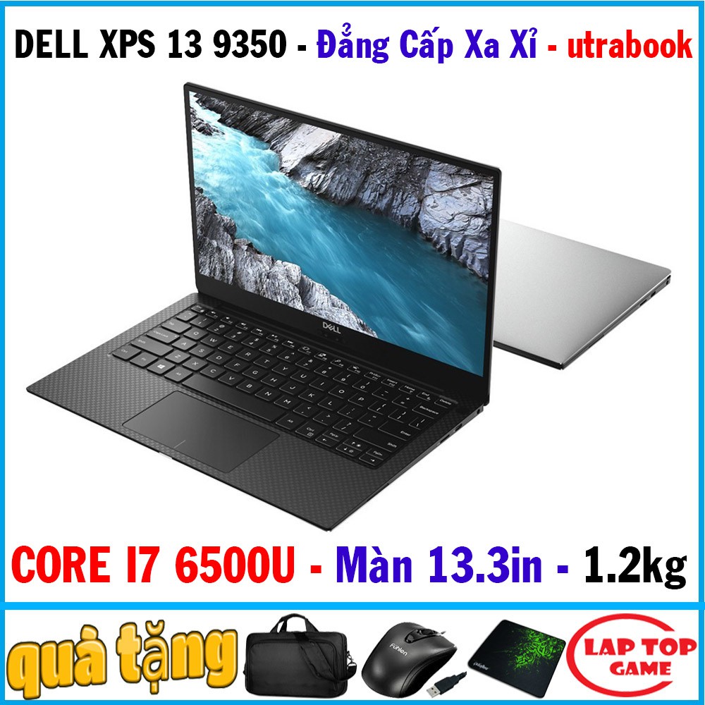 dell xps 13 9350 core i7-6500U, Core i5 6300U laptop cũ chơi game utrabook mỏng nhẹ