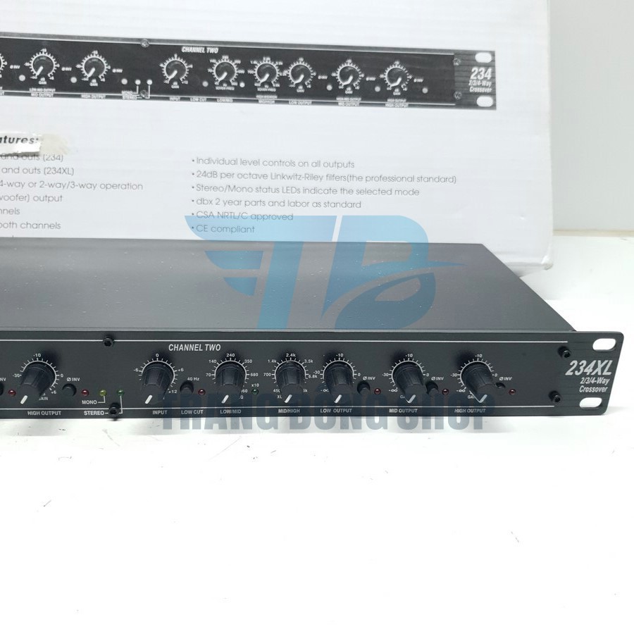 Phân Tần Crossover dbx 234xl Bộ cắt sup chuyên nghiệp