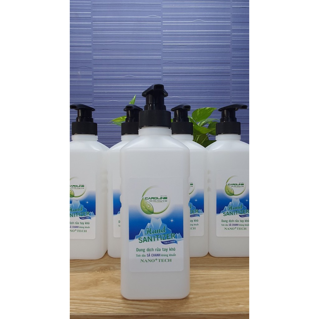 dung dịch rửa tay khô caroline Nano+ tech