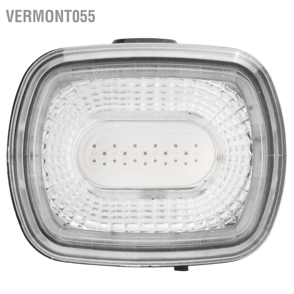 Vermont055 Đèn hậu xe đạp thông minh phanh tự động màu đen Cảm biến 5 chế độ USB Sạc IPX6 ABS chống nước PC 260mAh phía sau